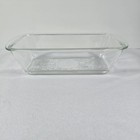 Vintage Glasbake Loaf J522 1   1/4 QT Quart Casserole Dish - Clear Glass 76 USA