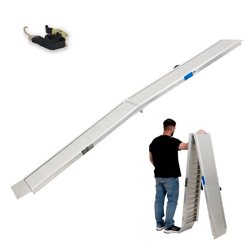 Auffahrrampe extralang Eventrampe Verladerampe Rampe Alu klappbar 307 cm 450 kg 