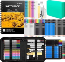 176PCS Professional Art Supplies Sketching Kit for Artists and Beginners