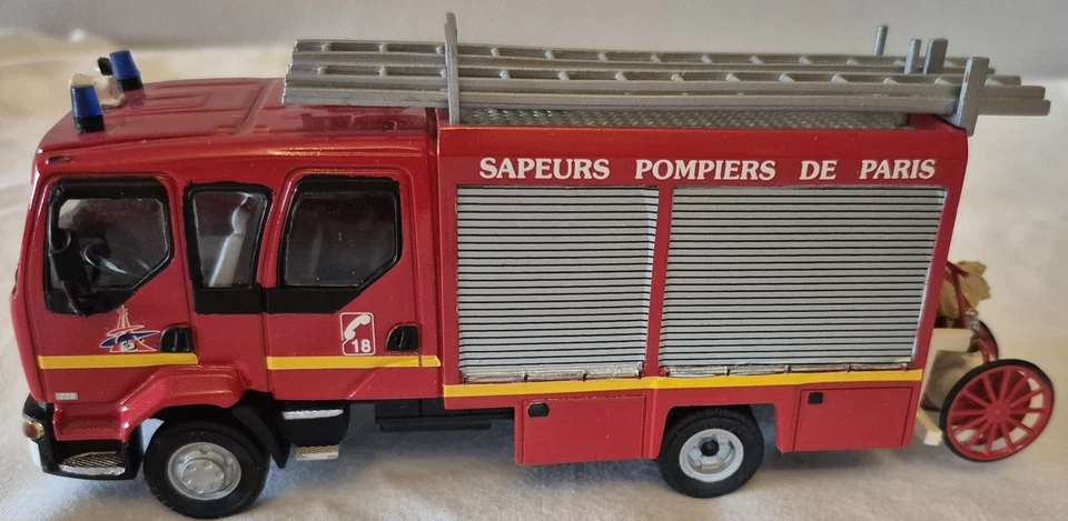Miniature BSPP pompiers Paris PST Renault Midlum MVI K159 - Photo 3/4