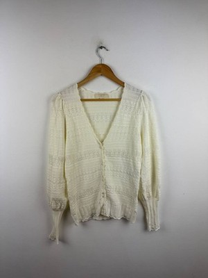 Sezane V-Neck Cardigan Pullover Women's Size L