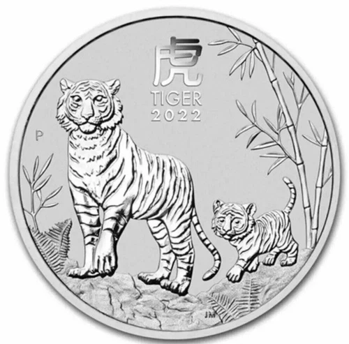 2022 P SILVER AUSTRALIA $1 LUNAR YEAR OF THE TIGER 1 OZ NGC MS 70