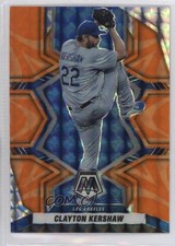2022 Panini Mosaic Reactive Orange Mosaic Prizm Clayton Kershaw #136 7mb