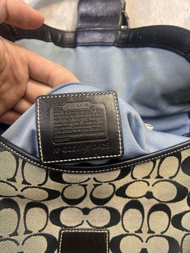 Y2K Coach Signature Soho Black Shoulder Bag - Gem