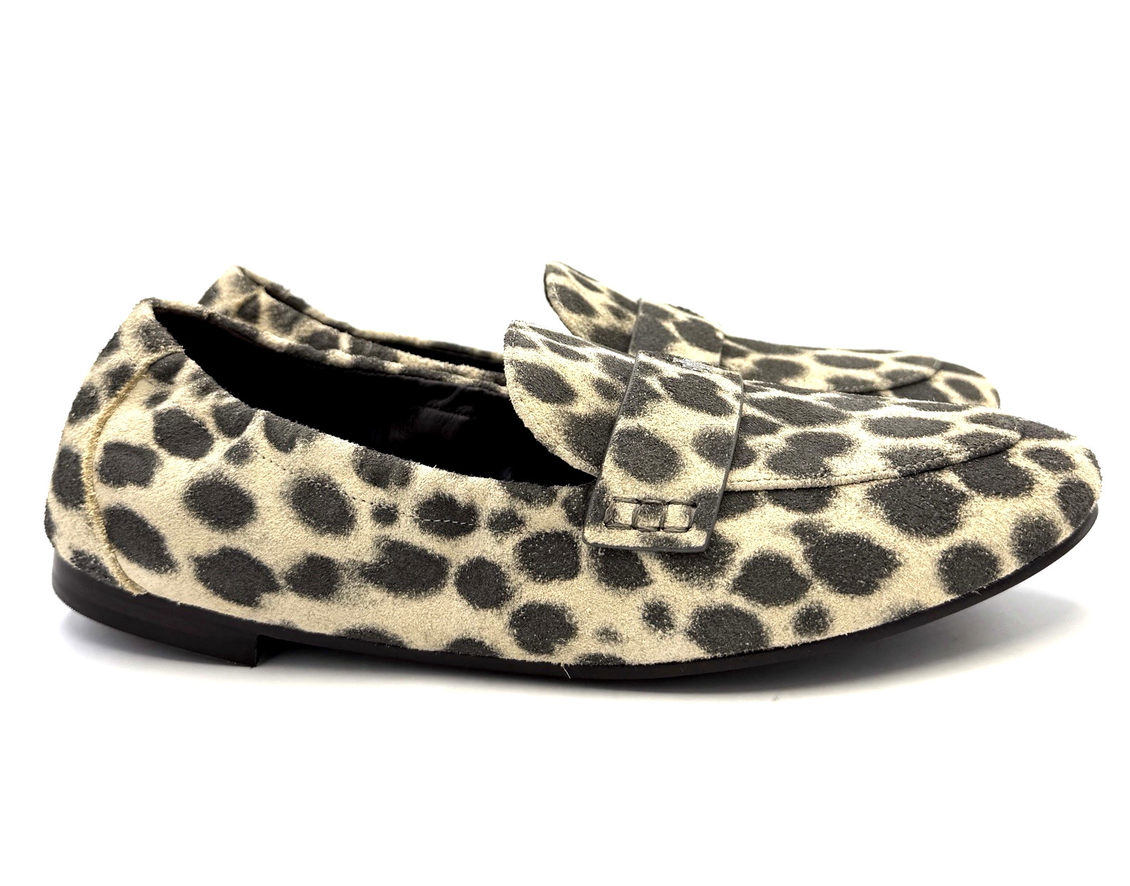 TORY BURCH~Cheetah Suede Ballet Loafer ~ Mini T Silver Logo Sz 10 NIB *SOLD OUT* image 2