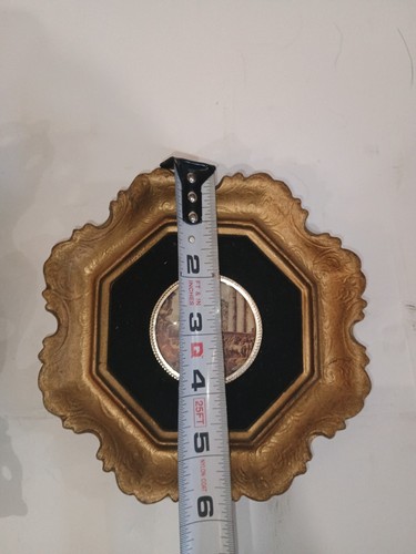 Vintage Italian Traditional Cameo Wall Decor Victorian Style Gold Frames (2) - Picture 7 of 8