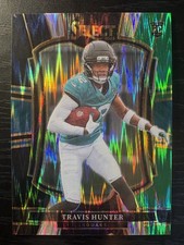 2025 Panini Select Travis Hunter Rookie #128 Black Green Shock Prizm (RC)