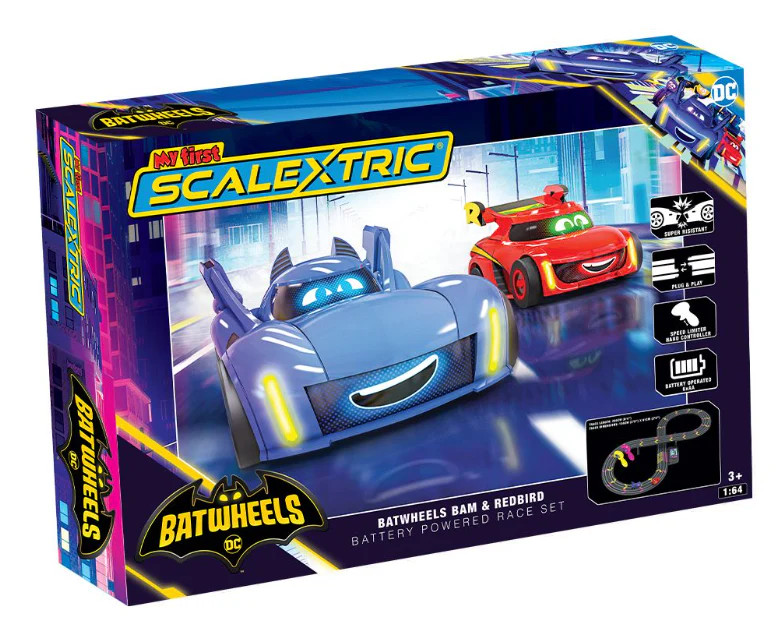 Scalextric G1185M My First Scalextric Batwheels Batman vs Robin Battery Powered