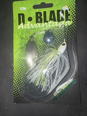 D Blade Advantage 1/2 Oz Spinner Bait White / Chart
