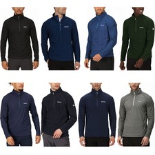 Regatta Mens Montes Lightweight 1/2 Zip Mini Stripe Outdoor Fleece Pullover
