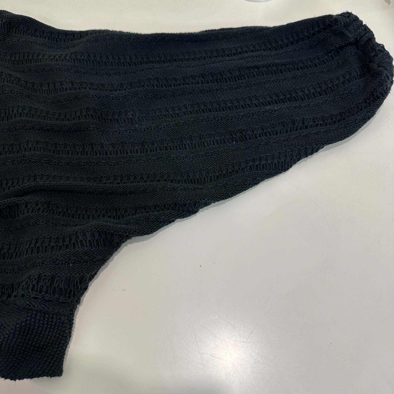 Levi's Cardigan Women S Black Knit Open Cotton Dolman Sleeve image 8
