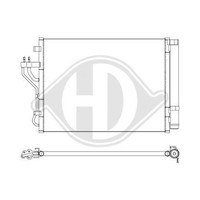 1X Kondensator, Klimaanlage Diederichs DCC1915 Passend FüR Hyundai KIA