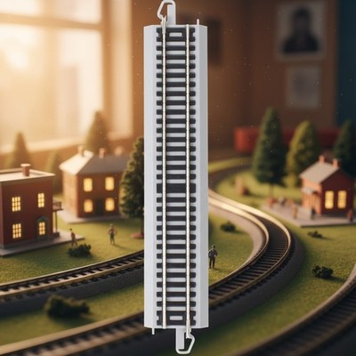 Bachmann Snap-Fit E-Z Track 9  Straight Track - HO Scale 4-Pack - Durable Design