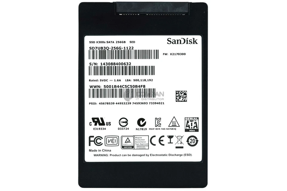 SD7UB3Q-256G-1122 SANDISK SSD 256GB SATA II 2.5" SFF - Bild 3 von 4