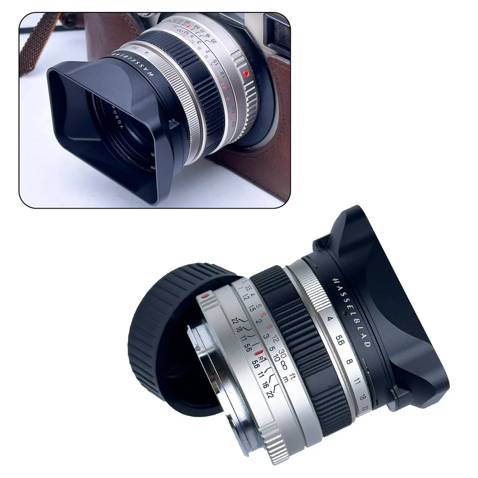 30mm Black Aluminum Lens Hood w/ Cover For Hasselblad Xpan Fujifilm TX-1 - Image 4 of 4