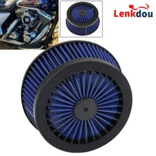Blue Air Filter Cleaner Element Replacement For Harley Touring Sportster Softail Blue Air Filter Cleaner Element Replacement For Harley Touring Sportster Softail