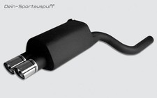 Ulter Sportauspuff BMW 5er E39 530d 2x80mm rund scharf abgeschrägt
