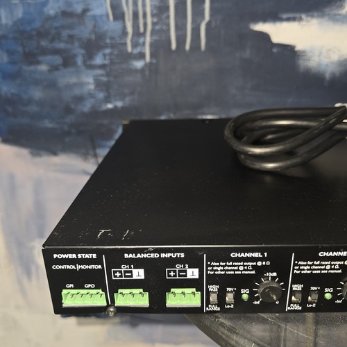 LAB GRUPPEN E SERIES 12:2 1200W 2-CHANNEL AMPLIFIER W/ POWER CORD 38200233 - Picture 3 of 9