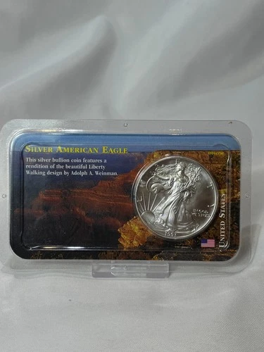 .999 Fine Silver American Eagle 1993 Uncirculated 1 Oz Coin Sealed Package