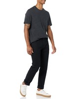 Herren T-Shirt Kurzarm Rundhals 2Er-Pack Dunkelgrau Meliert Marineblau M