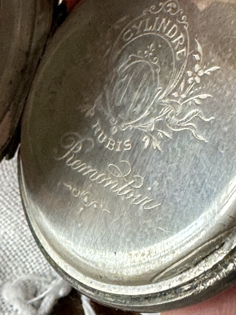Montre De Poche Vintage En Argent - Lorin A Maçon - 10 Rubis - Occasion Pour Collectionneur