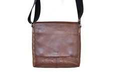 Coach Charles small messenger signature cross grain leather in Mahogany color 
