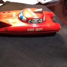 FIRE CHIEF JAPAN MARX FRICTION FUTURISTIC FIRE CHIEF CAR - RARE