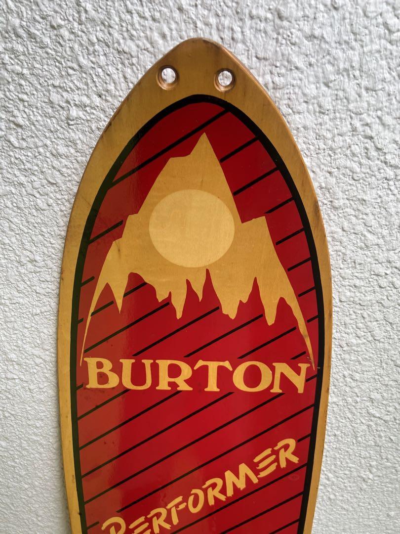BURTON SNOWBOARD 1985 PERFOMER With Binding Wooden Board Vintage