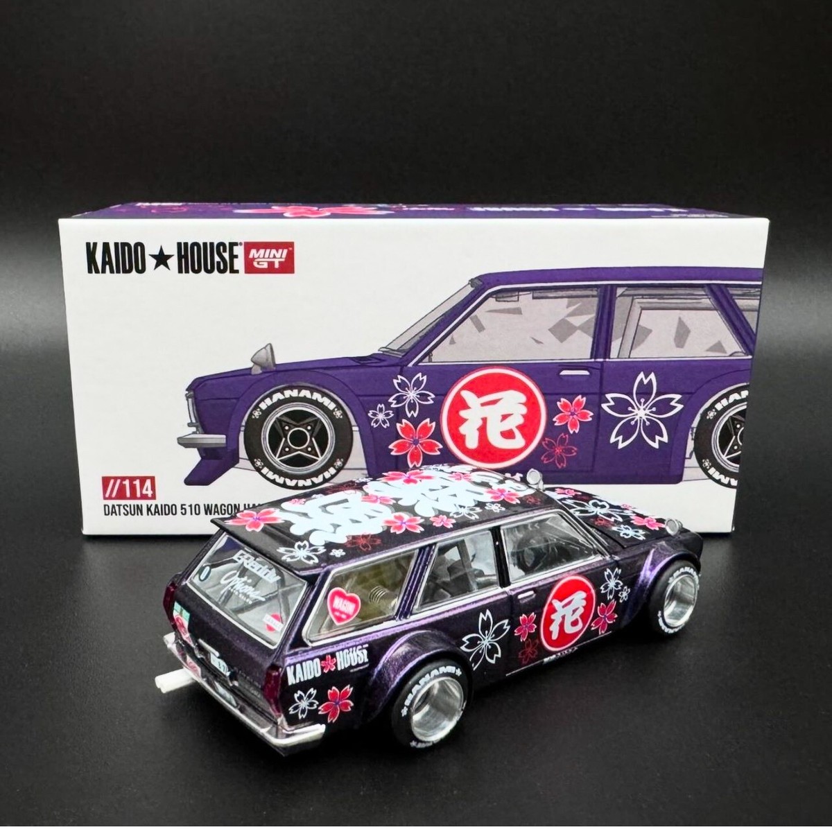 ミニカー Kaido House LTDEDN 510 Wagon Hanami Mini GT x Kaido House Datsun KAIDO 510 Wagon Hanami V3