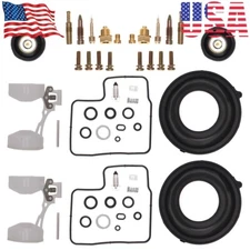 2X For Shadow VT1100C 1997-2005 Carburetor Repair Kit Diaphragm Float
