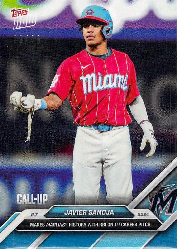 2024 Topps Now - Call-Up Javier Sanoja #661 Blue /49 (RC