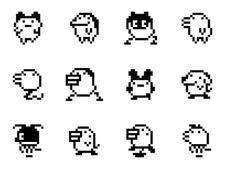 Tamagotchi Monster Pet Pixel Sprite Vinyl Decal Art for Cars Windows Laptops