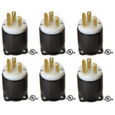 Ocsparts 5-20P Grounding Plug, 20A 125V AC, 2 Pole 3 Wire, Cul Listed, NEMA 5-20