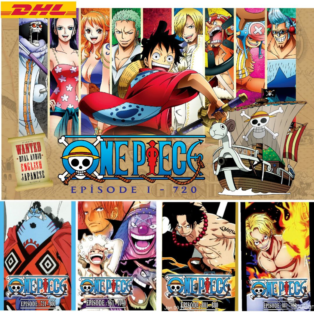 One Piece Episodes 1-1040 5 Box Set Complete Collection Anime DVD