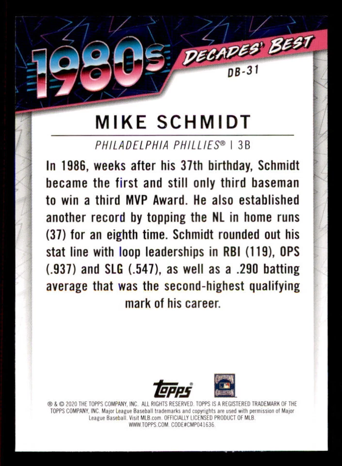 2020 Topps Decades' Best #DB31 Bob Gibson - Image 2 of 2