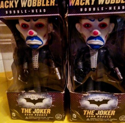 2 Funko WackyWobblers Buy 1 get 1 DarkKnightJokerBankRobber Heath Ledger2013 New