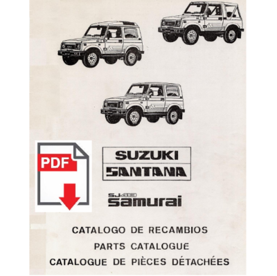 SUZUKI SAMURAI SJ413 Catalogo ricambi Manuale parti esplosi SPARE