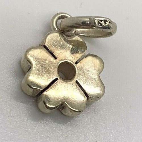 Fine Silver Flower Charm - Picture 4 of 5