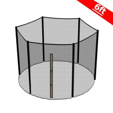 6FT Trampoline Replacement Safety Net Enclosure Surround Outside Netting New