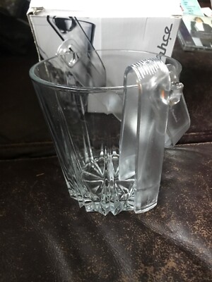 BIN Pasabahce Karat Glas Eiskübel Wein Bier Champagner Kühler Kunststoff Zange