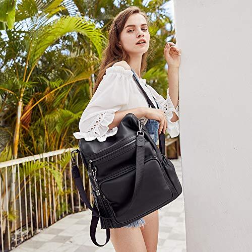 Backpack Purse for Women Fashion Leather Designer Travel Large 12