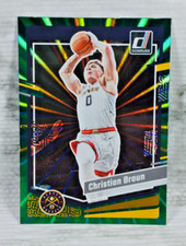 2023-24 PANINI DONRUSS BASKETBALL #160 CHRISTIAN BRAUN (HOLO GREEN LASER)