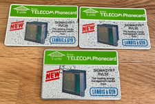 UK BT Telefonkarten - 3 x 5 Einheiten Landis & Gyr - Sigmagyr RVL55 Katze je 60 £