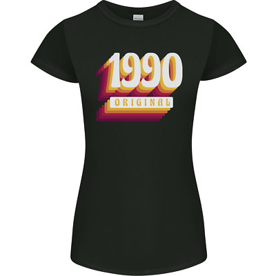 Retro 36. Geburtstag Original 1990 Damen Petite Cut Maglietta