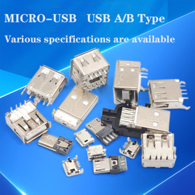 A B Typen Micro USB Buchse Stecker Lötbuchse SMD Weibliche Männlich 25 Modelle