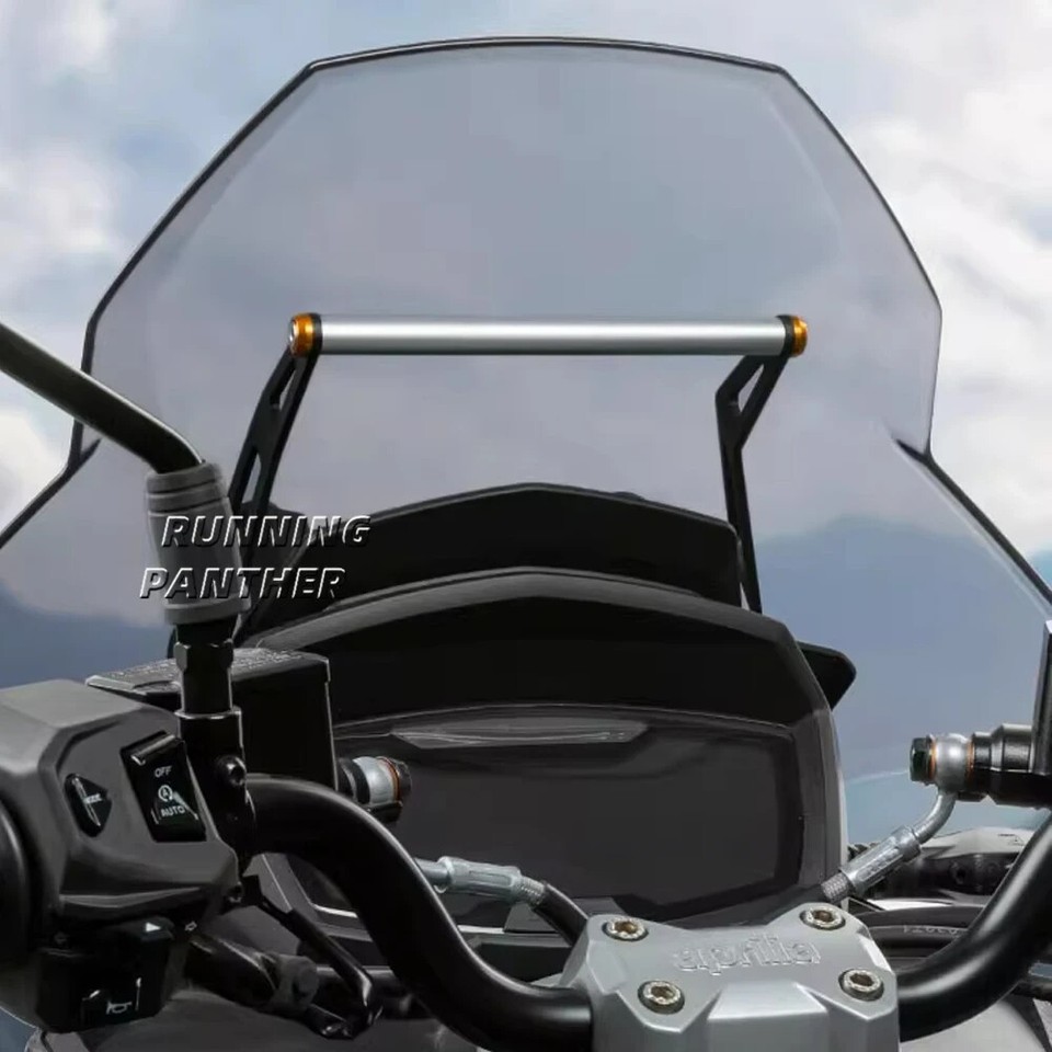 Supporto GPS Per Moto Aprilia SR GT200 2022/2023, Staffa In Metallo Per Parabrezza, Diametro 12/22mm - 2