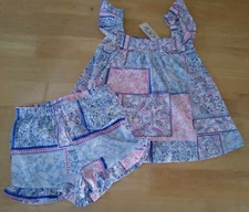 The Children's Place Girl's Patchwork Short Set/NWT/Size 4T/RTLS $32.95