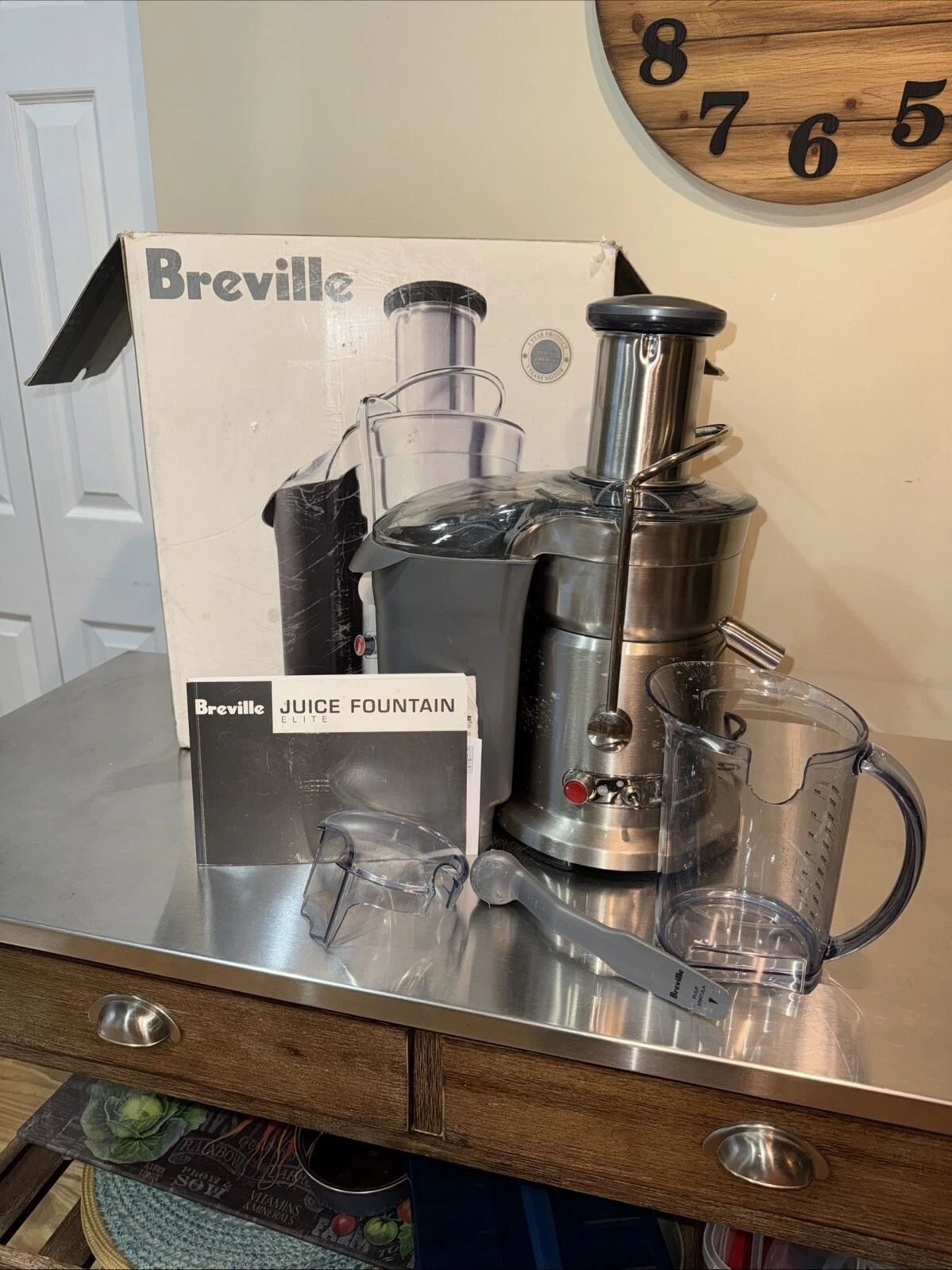 Breville Juicer Fountain Elite 800JEXL Pre-owned Tested And Works