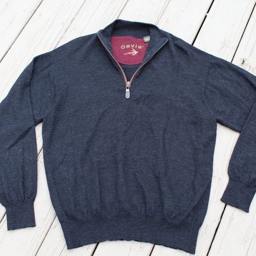 ORVIS Merino Wool 1/4 Zip Pullover 