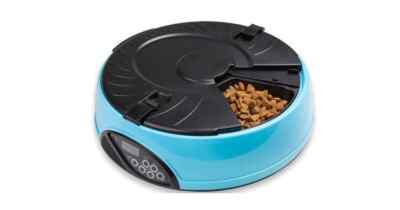 ADD&SHIP 6 Meal Digital LCD Automatic Pet Feeder - For Cats & Dogs 